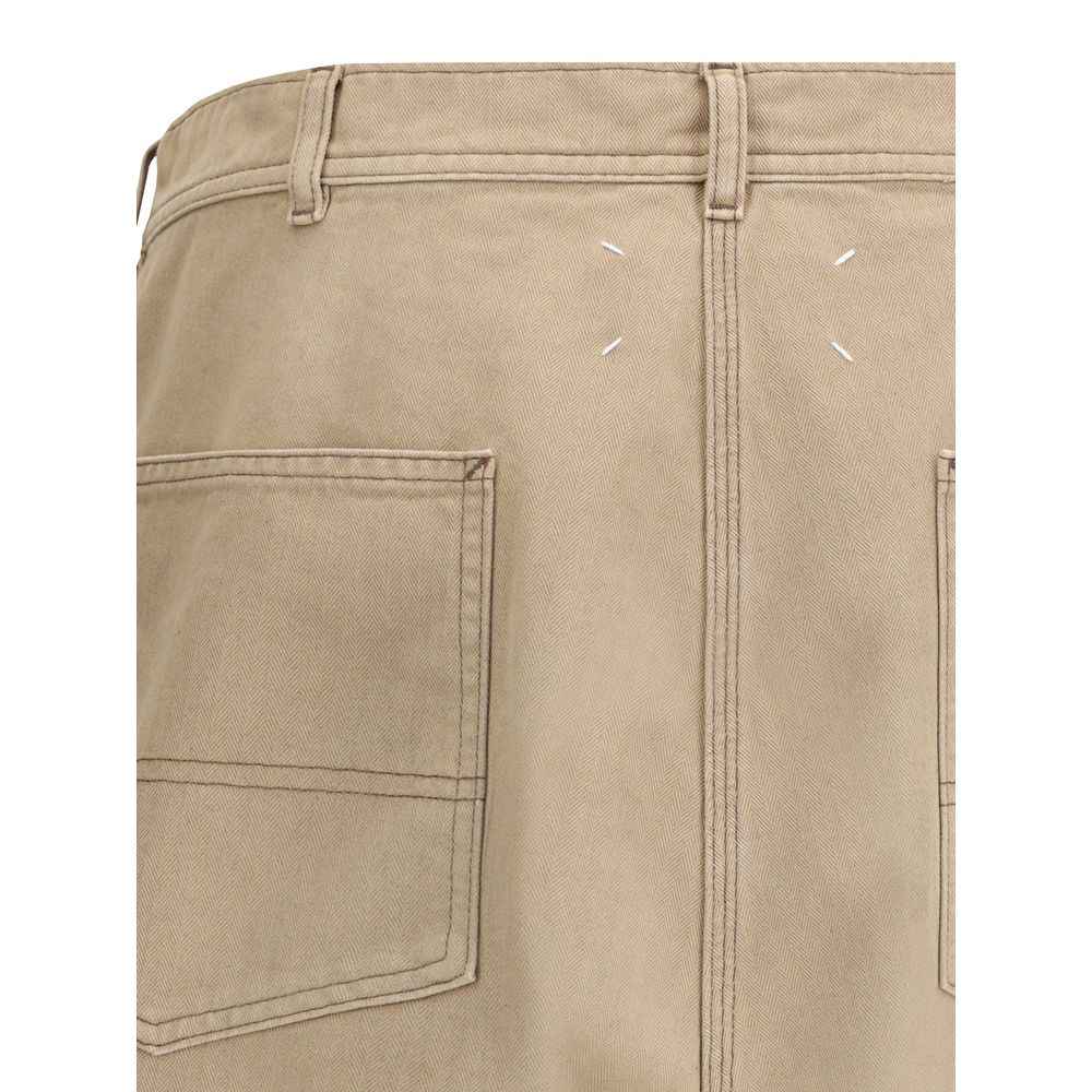 Margiela Blu Cotton Trousers