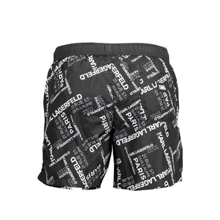 Karl Lagerfeld Black Polyester Swimwear