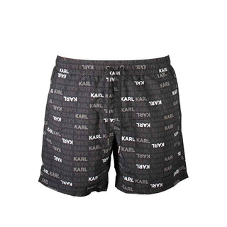 Karl Lagerfeld Black Polyester Swimwear