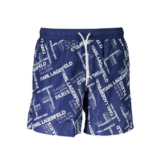 Karl Lagerfeld Blue Polyester Swimwear