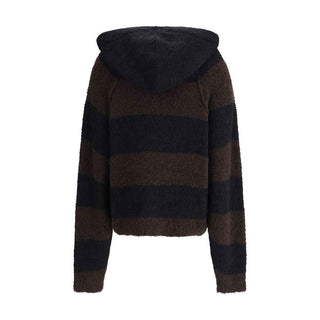 Petar Petrov LOOSE FIT CROPPED HOODED JUMPER