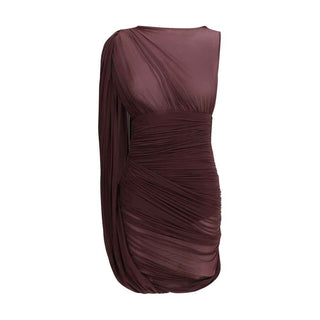 Magda Butrym Sheer draped mini Dress