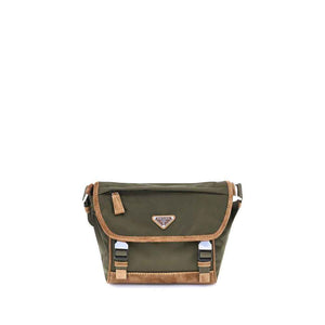 Prada Re-Nylon and leather medium Shoulder Bag