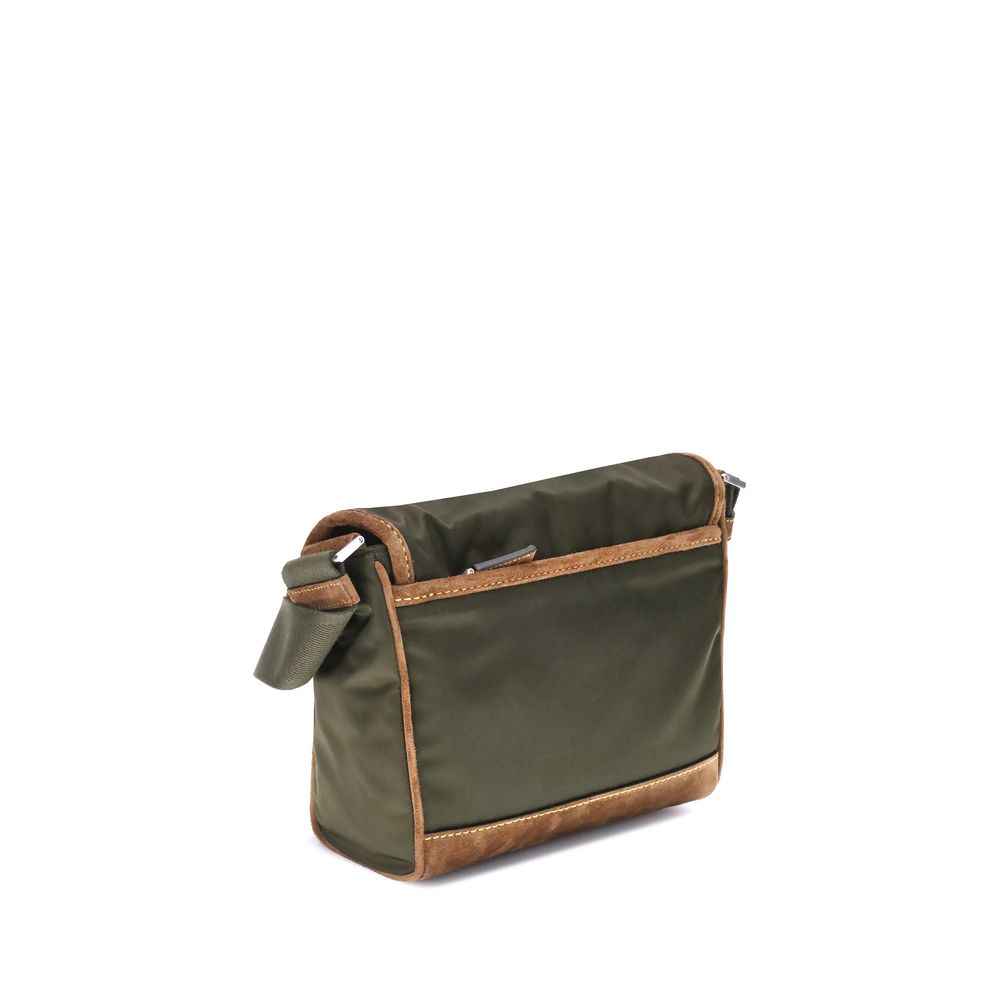 Prada Re-Nylon and leather medium Shoulder Bag