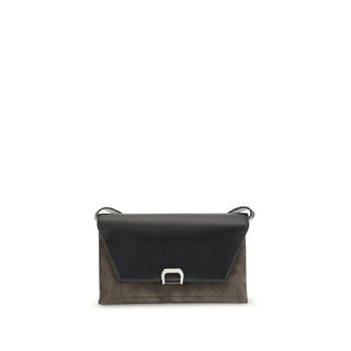 Brunello Cucinelli Elegant Leather Sartorial Shoulder Bag