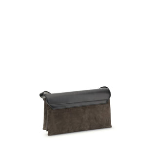 Brunello Cucinelli Elegant Leather Sartorial Shoulder Bag