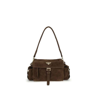 Prada Explore medium Suede Shoulder Bag