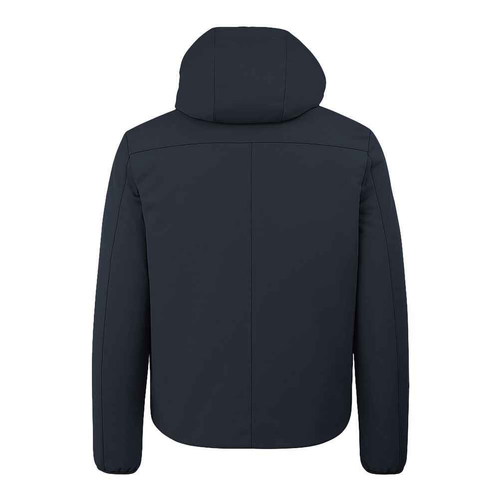 Yes Zee Blue Nylon Jackets & Coat
