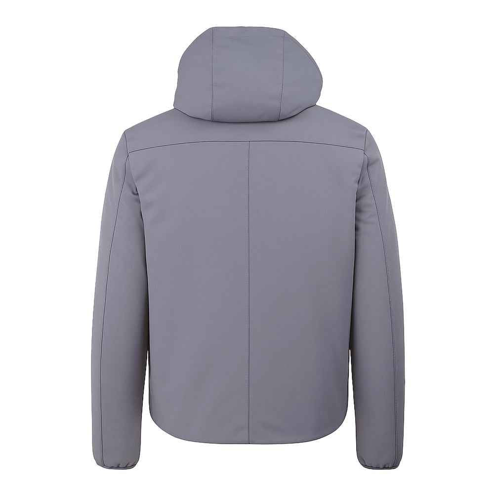 Yes Zee Gray Nylon Jackets & Coat