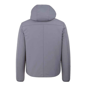 Yes Zee Gray Nylon Jackets & Coat