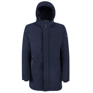 Yes Zee Blue Nylon Jackets & Coat