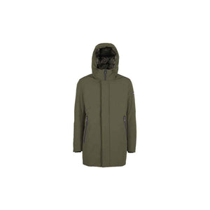 Yes Zee Green Nylon Jackets & Coat