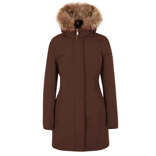 Yes Zee Brown Nylon Jackets & Coat