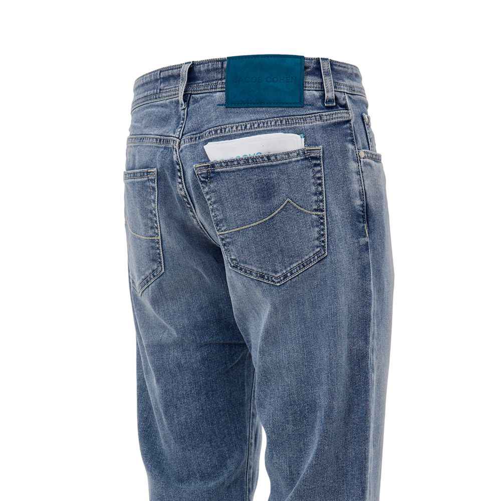 Jacob Cohen Blue Cotton Skinny Jean