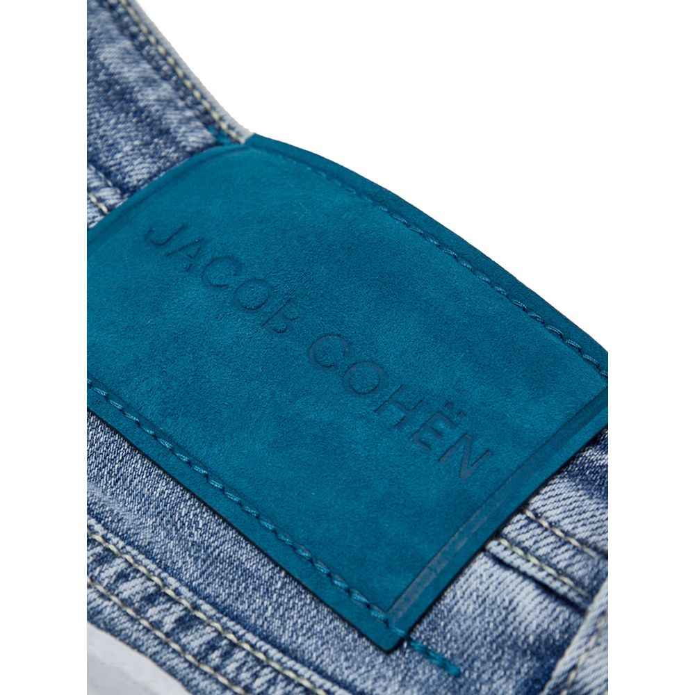 Jacob Cohen Blue Cotton Skinny Jean