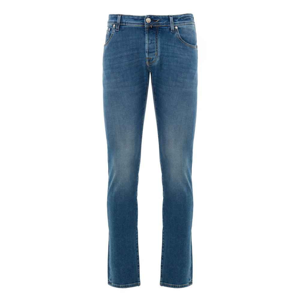 Jacob Cohen Blue Cotton Skinny Jean