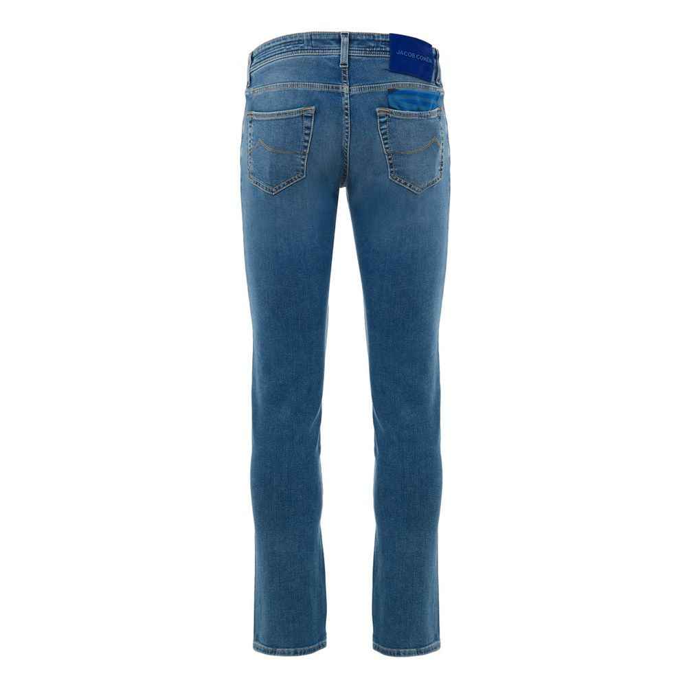 Jacob Cohen Blue Cotton Skinny Jean