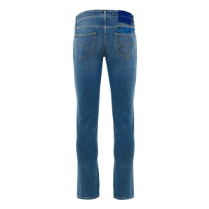 Jacob Cohen Blue Cotton Skinny Jean