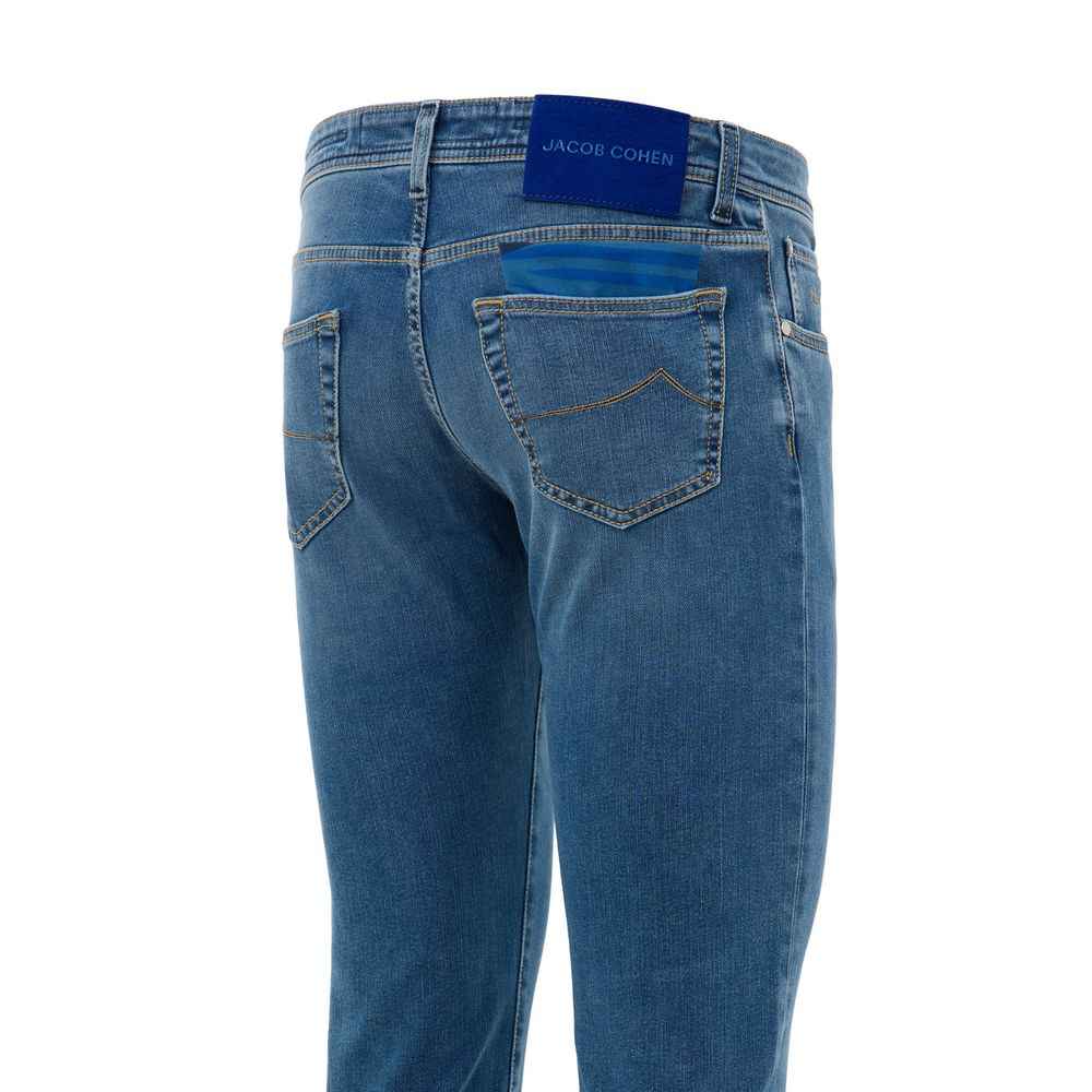 Jacob Cohen Blue Cotton Skinny Jean