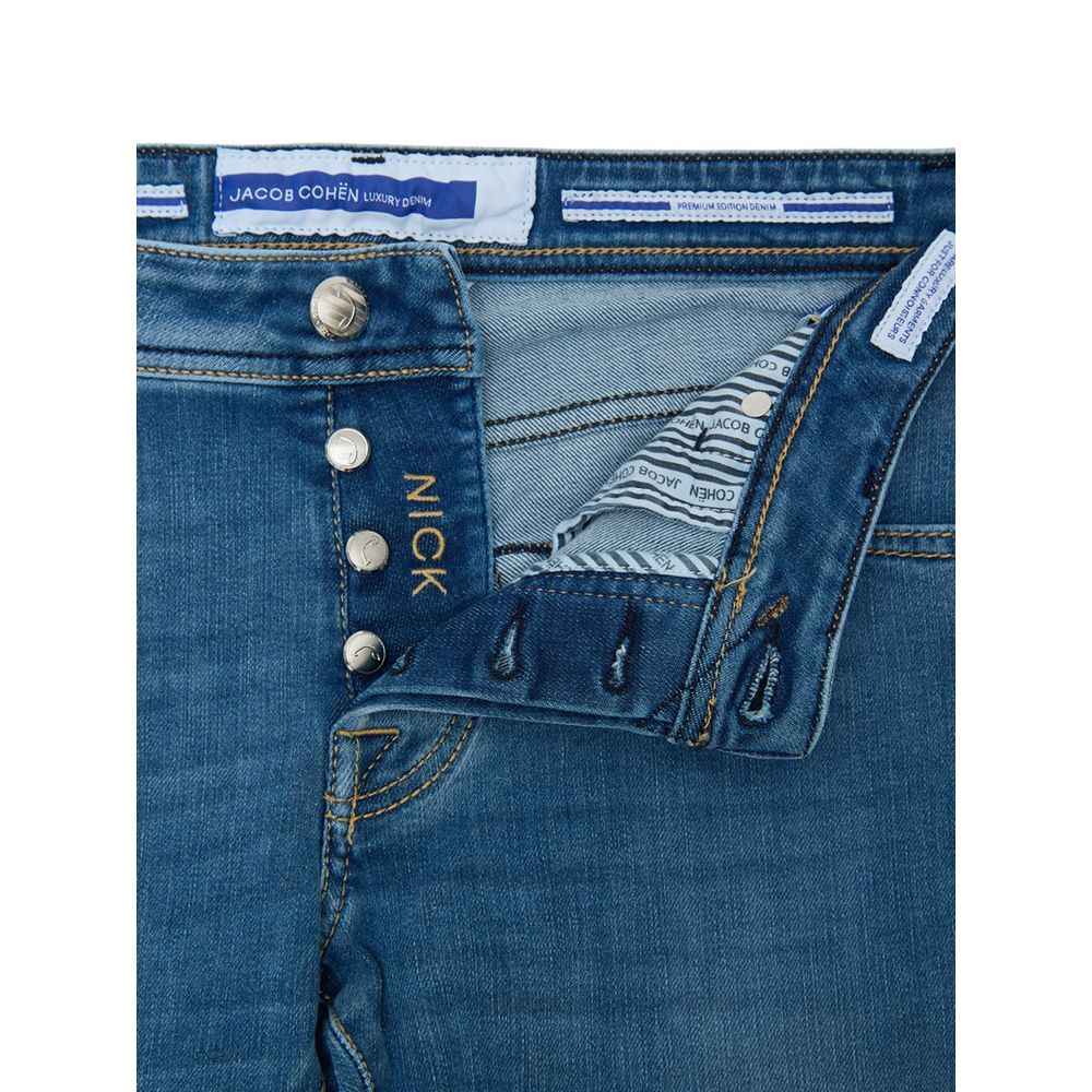 Jacob Cohen Blue Cotton Skinny Jean
