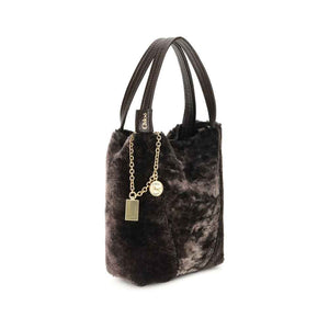 Chloé Shearling Spin Tote Bag