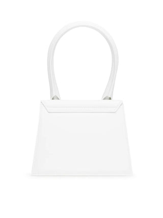 Jacquemus Le Chiquito Moyen White Bag with Gold Hardware