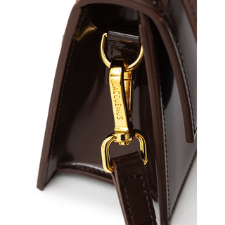 Jacquemus Elegant Brown Leather Handbag
