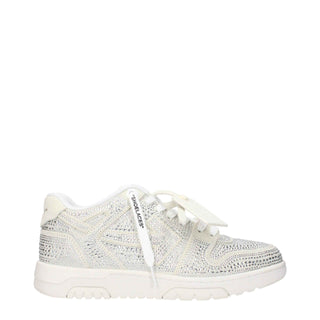 Off-White Beige Leather Low Tops