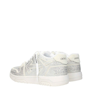 Off-White Beige Leather Low Tops