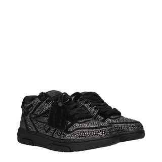 Off-White Black Leather Sneakers