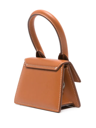 Jacquemus Light Brown Le Chiquito Homme Crossbody Bag with Silver Hardware