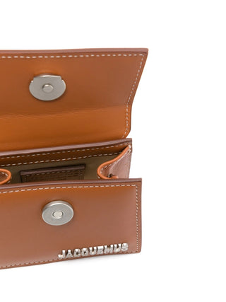 Jacquemus Light Brown Le Chiquito Homme Crossbody Bag with Silver Hardware