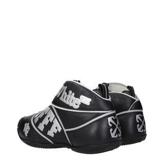 Off-White Black Leather High Tops