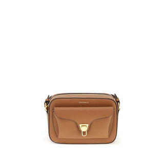 Coccinelle Beat Soft Calfskin Shoulder Bag in Garnet