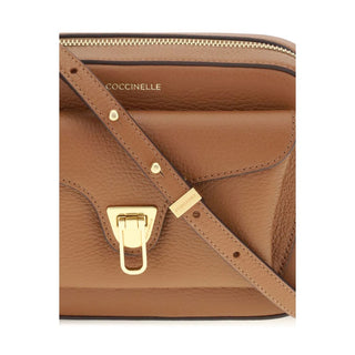 Coccinelle Beat Soft Calfskin Shoulder Bag in Garnet