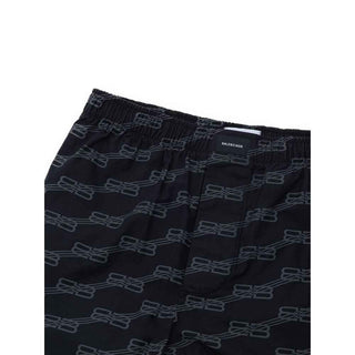 Balenciaga Black Cotton Bermuda