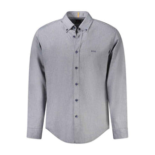 Hugo Boss Blue Cotton Shirt