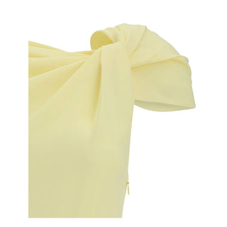 Givenchy Draped Midi Cady Dress