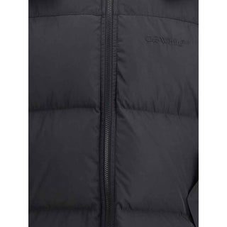 Off-White Hooded Diagonal Arrow Down Jacket