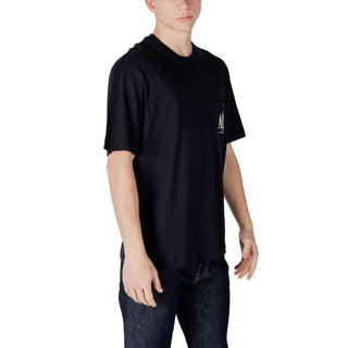 Armani Exchange Blue Cotton T-Shirt