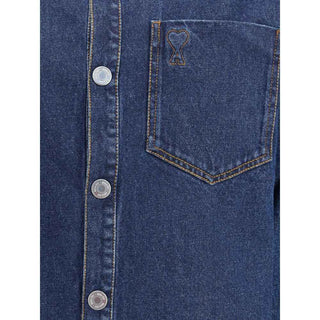 Ami Paris Ami de Coeur Cotton Denim overshirt