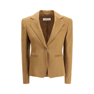 Max Mara Brown Camel Hair  Jackets And Coat