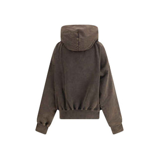 ALAINPAUL Gathered Neckline Hoodie