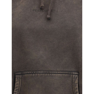 ALAINPAUL Gathered Neckline Hoodie