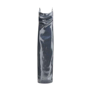 Coperni Ruched Sequin-Embellished Gown