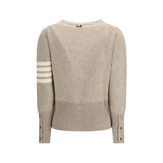 Thom Browne Jersey Stitch Shetland Wool 4-Bar Cardigan