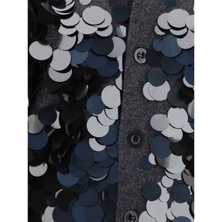 Sacai Sequined Wool Cardigan