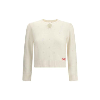 Chloé Jumper with a buttoned keyhole neck