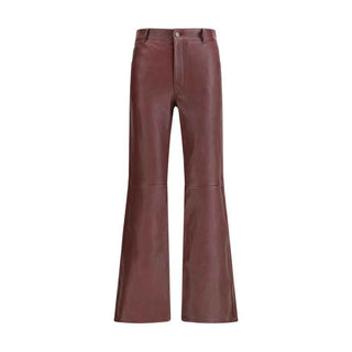 Chloé Flared lambskin leather trousers
