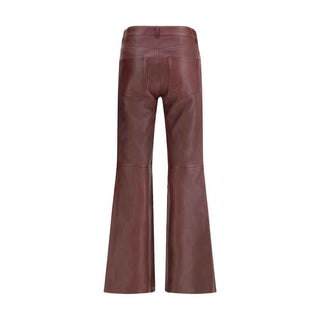 Chloé Flared lambskin leather trousers